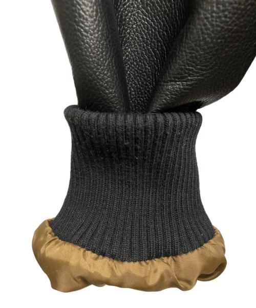 uaboni（ユアボニ）uaboni (ユアボニ) A-2 レザージャケット ブラック サイズ:48の古着・服飾アイテム