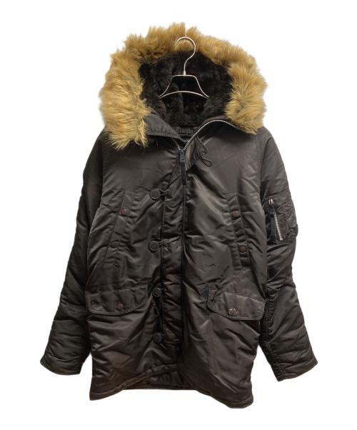 ALPHA（アルファ）ALPHA (アルファ) N-3B フライトジャケット ブラウン サイズ:Lの古着・服飾アイテム