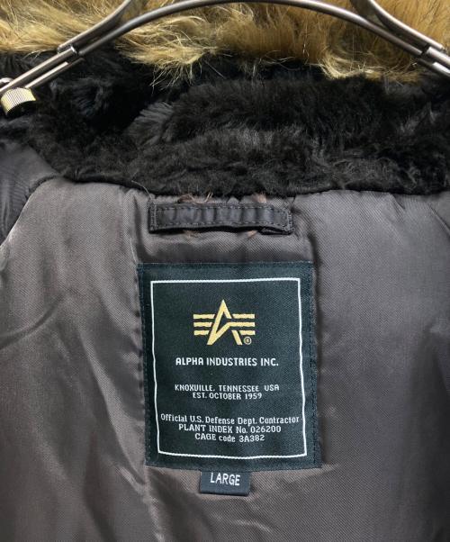 ALPHA（アルファ）ALPHA (アルファ) N-3B フライトジャケット ブラウン サイズ:Lの古着・服飾アイテム