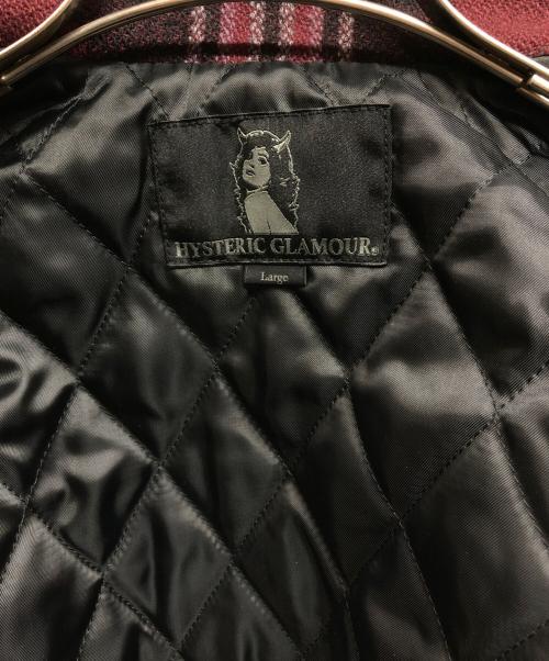 Hysteric Glamour（ヒステリックグラマー）Hysteric Glamour (ヒステリックグラマー) 中綿シャツジャケット レッド サイズ:Lの古着・服飾アイテム