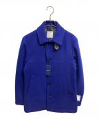 SHIPSシップス）の古着「スーパー120'S メルトン シングル ピーコート」｜ブルー