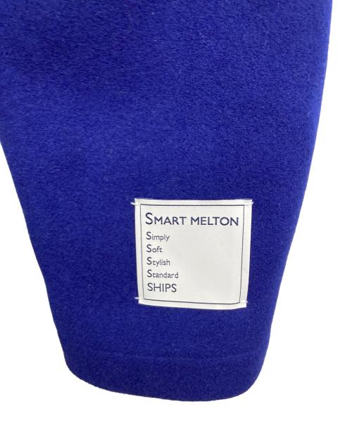 SHIPS（シップス）SHIPS (シップス) スーパー120'S メルトン シングル ピーコート ブルー サイズ:S 未使用品の古着・服飾アイテム