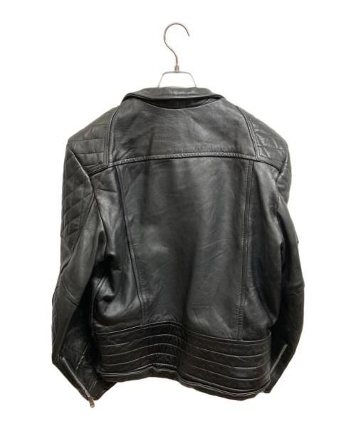 echtes leder（エヒテス レーダァ）echtes leder (エヒテス レーダァ) ライダースジャケット ブラック サイズ:46の古着・服飾アイテム