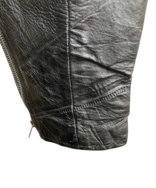 echtes leder（エヒテス レーダァ）echtes leder (エヒテス レーダァ) ライダースジャケット ブラック サイズ:46の古着・服飾アイテム