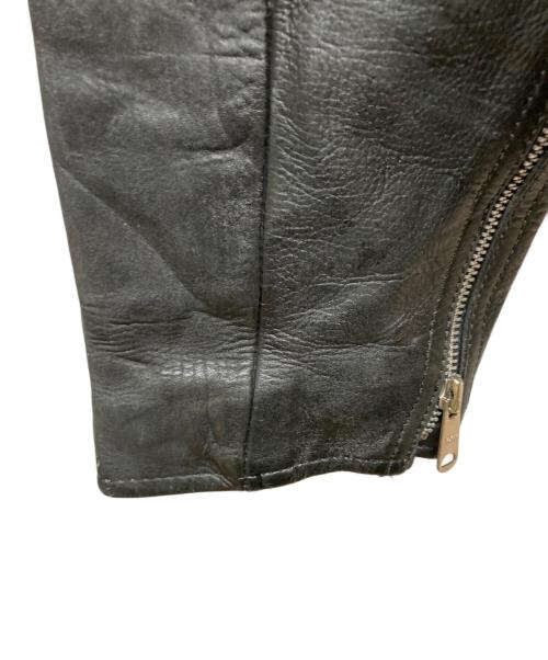 echtes leder（エヒテス レーダァ）echtes leder (エヒテス レーダァ) ライダースジャケット ブラック サイズ:46の古着・服飾アイテム