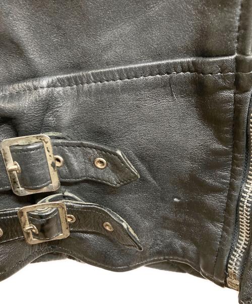 echtes leder（エヒテス レーダァ）echtes leder (エヒテス レーダァ) ライダースジャケット ブラック サイズ:46の古着・服飾アイテム