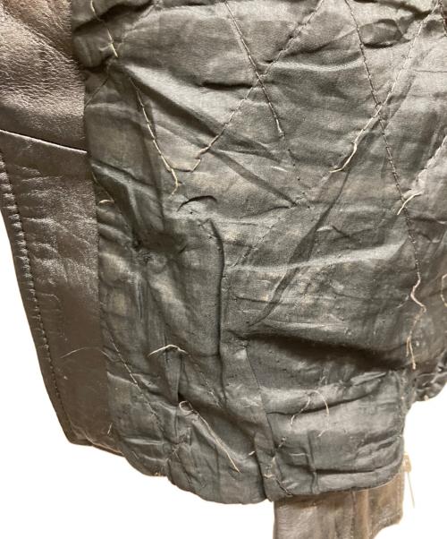 echtes leder（エヒテス レーダァ）echtes leder (エヒテス レーダァ) ライダースジャケット ブラック サイズ:46の古着・服飾アイテム