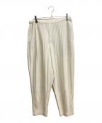 HOMME PLISSE ISSEY MIYAKEオム プリッセ イッセイ ミヤケ）の古着「プリーツパンツ」｜ホワイト