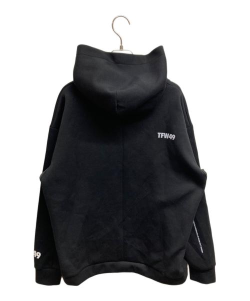 TFW49（ティーエフダブリューフォーティーナイン）TFW49 (ティーエフダブリューフォーティーナイン) CARDBOARD L/S HOODIE ブラック サイズ:Lの古着・服飾アイテム