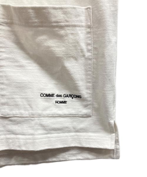 COMME des GARCONS（コムデギャルソン）COMME des GARCONS (コムデギャルソン) 綿度詰天竺ポケットTシャツ ホワイト サイズ:Mの古着・服飾アイテム