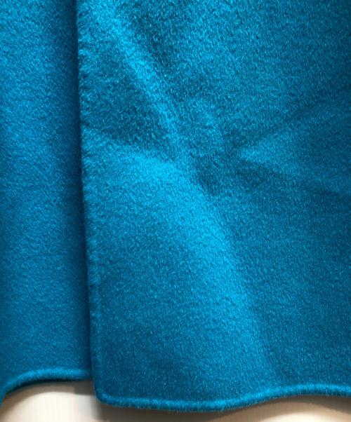 LE CIEL BLEU（ルシェルブルー）LE CIEL BLEU (ルシェルブルー) フーデッドオーバーコート ブルー サイズ:34の古着・服飾アイテム