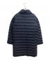 VINCENT ET MIREILLE (ヴァンソンエミレイユ) ステッチレス ダウン コート ネイビー サイズ:38：12000円