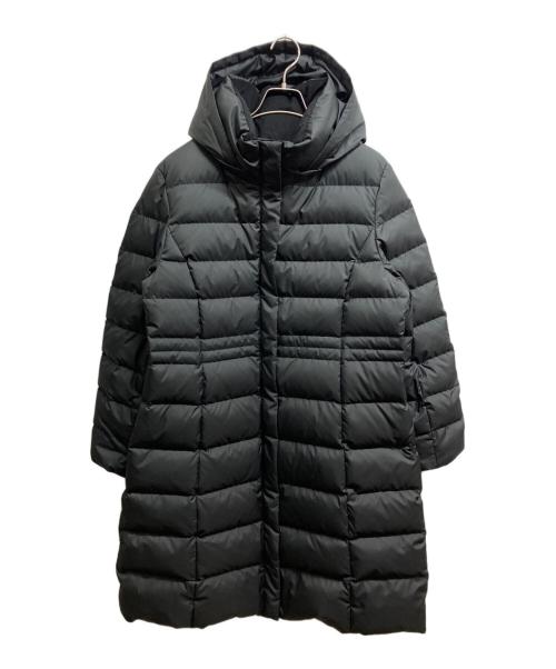INDIVI（インディヴィ）INDIVI (インディヴィ) ウォッシャブルロング丈ダウンコート ブラック サイズ:15の古着・服飾アイテム