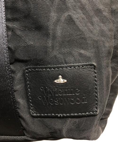 Vivienne Westwood（ヴィヴィアンウエストウッド）Vivienne Westwood (ヴィヴィアンウエストウッド) オーブ総柄ナイロントートバック ブラックの古着・服飾アイテム