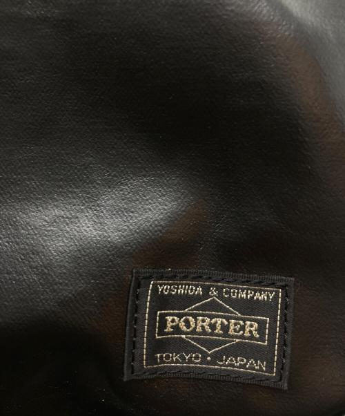 PORTER（ポーター）PORTER (ポーター) レザーショルダーバッグ ブラックの古着・服飾アイテム