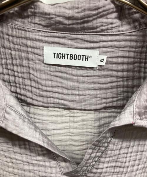 TIGHTBOOTH PRODUCTION（タイトブースプロダクション）TIGHTBOOTH PRODUCTION (タイトブースプロダクション) RAYON CUBA OPEN POLO パープル サイズ:XLの古着・服飾アイテム