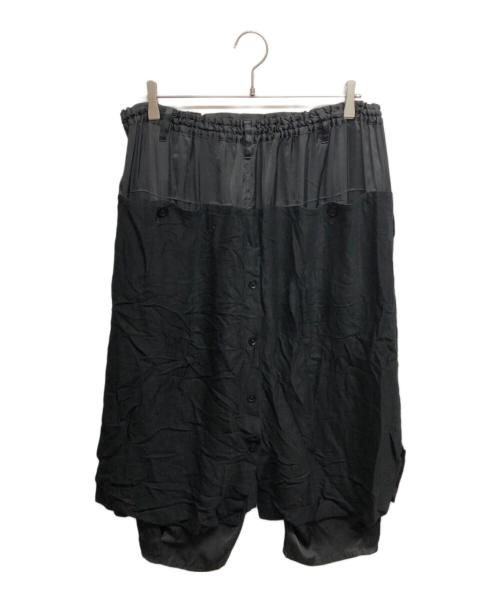 YOHJI YAMAMOTO（ヨウジヤマモト）YOHJI YAMAMOTO (ヨウジヤマモト) 14ss RAP PANTS ブラック サイズ:3の古着・服飾アイテム