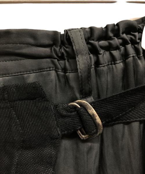 YOHJI YAMAMOTO（ヨウジヤマモト）YOHJI YAMAMOTO (ヨウジヤマモト) 14ss RAP PANTS ブラック サイズ:3の古着・服飾アイテム