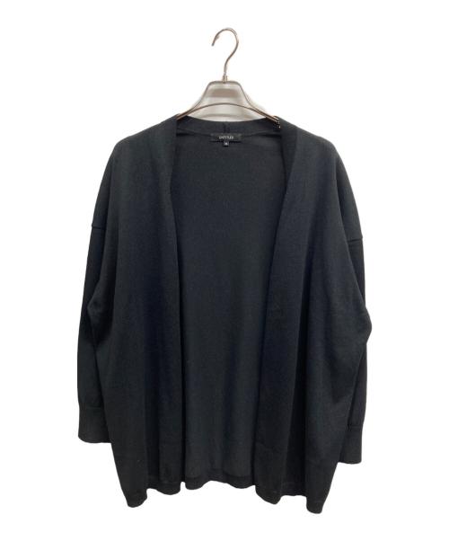 UNTITLED（アンタイトル）UNTITLED (アンタイトル) ドライタッチ ボタンレスニットカーディガン ブラック サイズ:48の古着・服飾アイテム