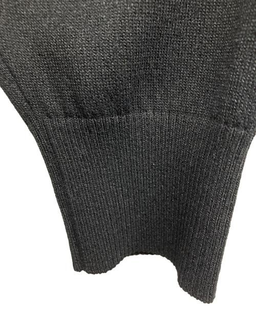 UNTITLED（アンタイトル）UNTITLED (アンタイトル) ドライタッチ ボタンレスニットカーディガン ブラック サイズ:48の古着・服飾アイテム