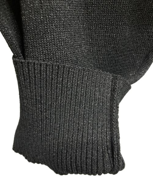 UNTITLED（アンタイトル）UNTITLED (アンタイトル) ドライタッチ ボタンレスニットカーディガン ブラック サイズ:48の古着・服飾アイテム