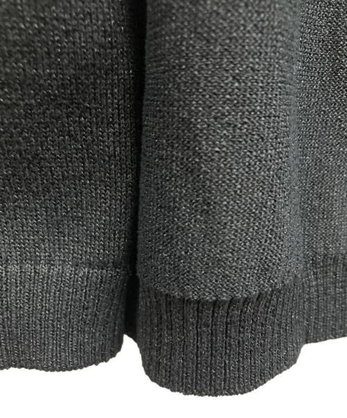 UNTITLED（アンタイトル）UNTITLED (アンタイトル) ドライタッチ ボタンレスニットカーディガン ブラック サイズ:48の古着・服飾アイテム