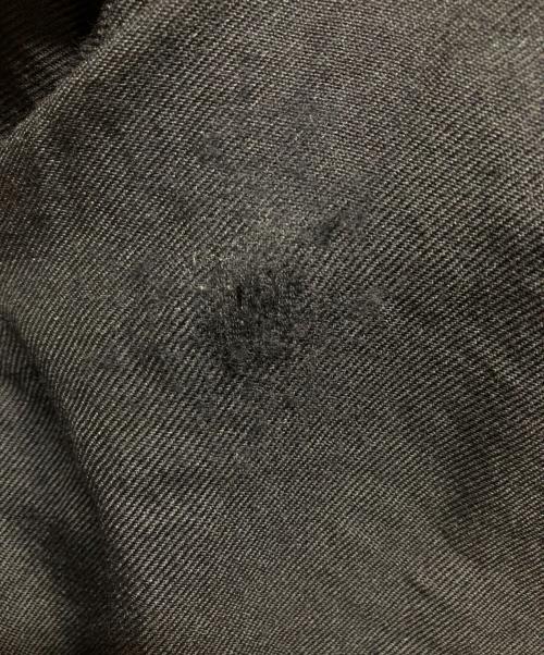 COMOLI（コモリ）COMOLI (コモリ) WOOL SERGE BACK STRAP PANTS ブラック サイズ:1の古着・服飾アイテム