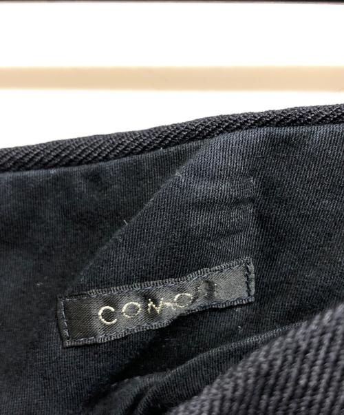 COMOLI（コモリ）COMOLI (コモリ) WOOL SERGE BACK STRAP PANTS ブラック サイズ:1の古着・服飾アイテム