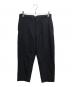 COMOLI（コモリ）の古着「WOOL SERGE BACK STRAP PANTS」｜ブラック