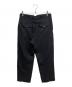 COMOLI (コモリ) WOOL SERGE BACK STRAP PANTS ブラック サイズ:1：16000円