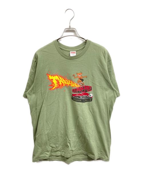 SUPREME（シュプリーム）Supreme (シュプリーム) THRASHER (スラッシャー) Back Tail Tee グリーン サイズ:Lの古着・服飾アイテム