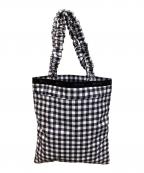 LeSportsacレスポートサック）の古着「トートバッグ」｜ホワイト×ブラック