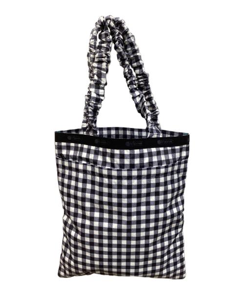 LeSportsac（レスポートサック）LeSportsac (レスポートサック) トートバッグ ホワイト×ブラックの古着・服飾アイテム