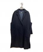 SLOBE IENAスローブ イエナ）の古着「HAMILTON ダブルフェイスウールロングコート」｜ブラック