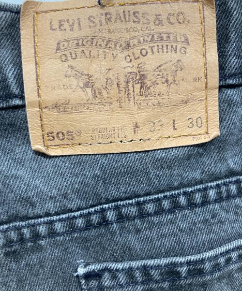 LEVI'S（リーバイス）LEVI'S (リーバイス) 505ブラックデニムパンツ ブラック サイズ:W33の古着・服飾アイテム