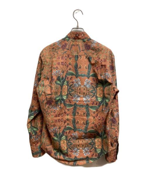 CABAN（キャバン）CABaN (キャバン) コットン パレルモフラワープリントレギュラーシャツ ブラウン サイズ:Sの古着・服飾アイテム
