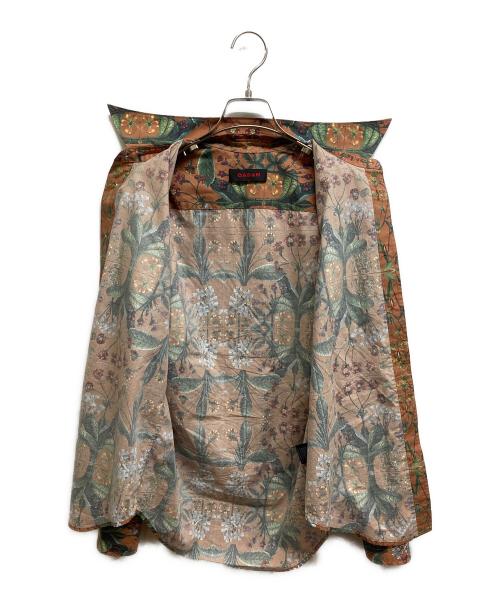 CABAN（キャバン）CABaN (キャバン) コットン パレルモフラワープリントレギュラーシャツ ブラウン サイズ:Sの古着・服飾アイテム