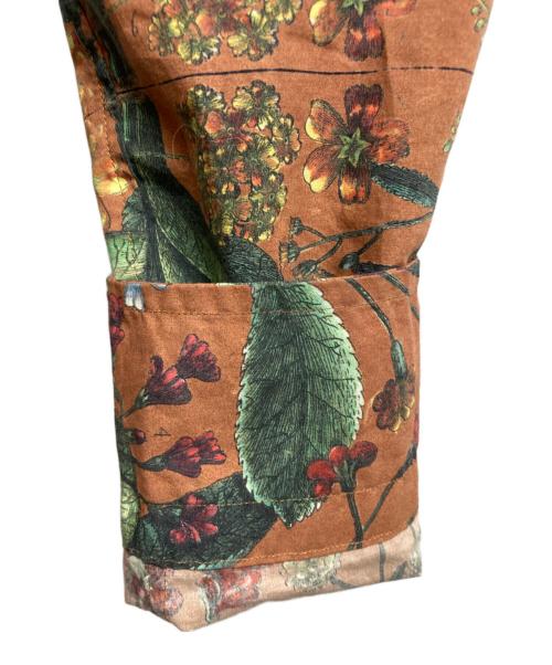 CABAN（キャバン）CABaN (キャバン) コットン パレルモフラワープリントレギュラーシャツ ブラウン サイズ:Sの古着・服飾アイテム