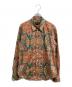 CABaN（キャバン）の古着「コットン パレルモフラワープリントレギュラーシャツ」｜ブラウン