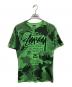 stussy（ステューシー）の古着「総柄プリントtシャツ/stussyTシャツ」｜グリーン
