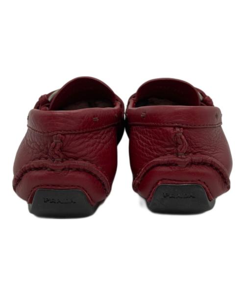 PRADA（プラダ）PRADA (プラダ) ドライビングローファーシューズ レッド サイズ:36 1/2の古着・服飾アイテム