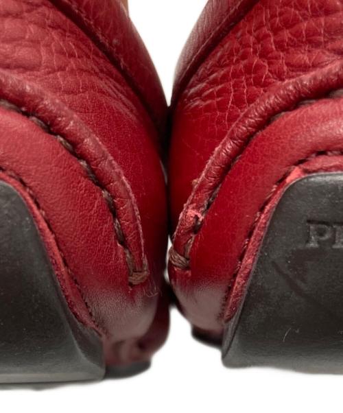 PRADA（プラダ）PRADA (プラダ) ドライビングローファーシューズ レッド サイズ:36 1/2の古着・服飾アイテム