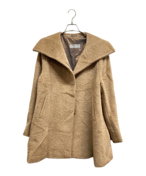 MaxMara（マックスマーラ）MaxMara (マックスマーラ) アルパカブレンドコート ブラウン サイズ:46の古着・服飾アイテム