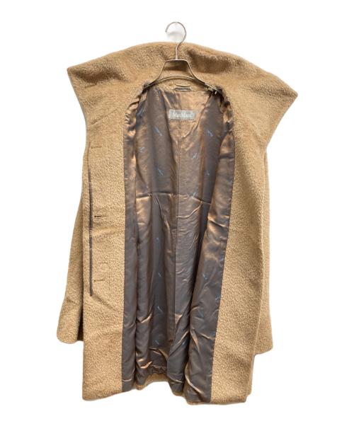 MaxMara（マックスマーラ）MaxMara (マックスマーラ) アルパカブレンドコート ブラウン サイズ:46の古着・服飾アイテム