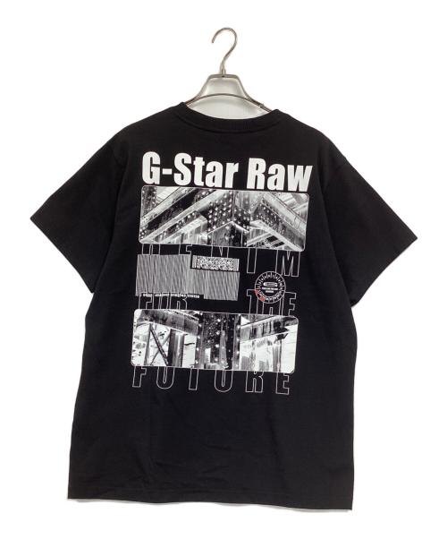 G-STAR RAW（ジースターロゥ）G-STAR RAW (ジースターロゥ) プリントTシャツ ブラック サイズ:Lの古着・服飾アイテム