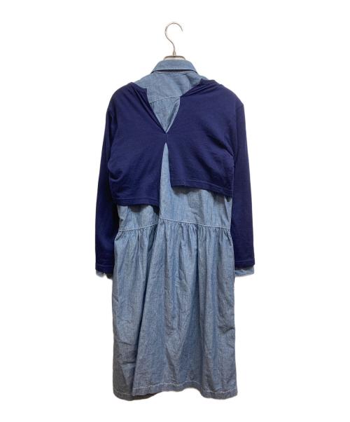 JUNYA WATANABE COMME des GARCONS（(ジュンヤワタナベ コムデギャルソン）JUNYA WATANABE COMME des GARCONS ((ジュンヤワタナベ コムデギャルソン) レイヤードデニムシャツワンピース インディゴ サイズ:XSの古着・服飾アイテム