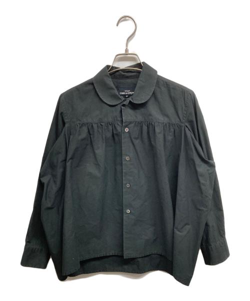 tricot COMME des GARCONS（トリココムデギャルソン）tricot COMME des GARCONS (トリココムデギャルソン) ラウンドカラーブラウス ブラック サイズ:Mの古着・服飾アイテム