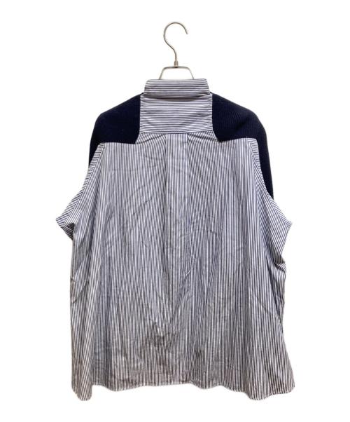 sacai（サカイ）sacai (サカイ) シャツドッキングカーディガン ネイビー サイズ:2の古着・服飾アイテム