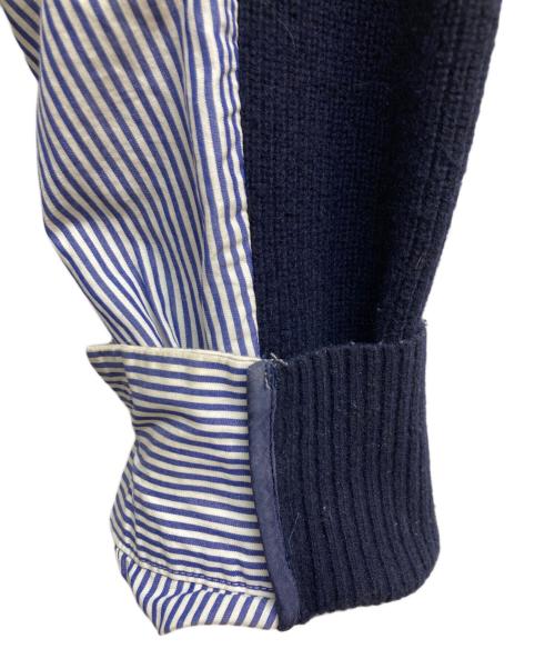 sacai（サカイ）sacai (サカイ) シャツドッキングカーディガン ネイビー サイズ:2の古着・服飾アイテム