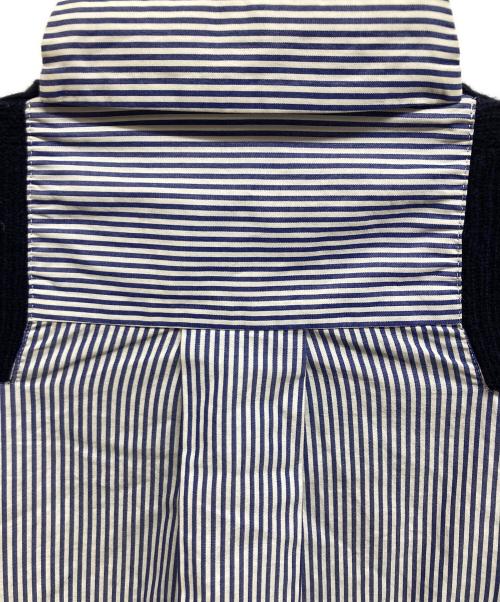 sacai（サカイ）sacai (サカイ) シャツドッキングカーディガン ネイビー サイズ:2の古着・服飾アイテム